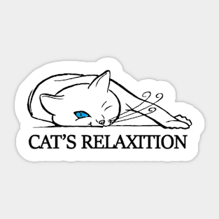 Cat's Relaxation Time Sticker